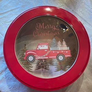 New Large round Christmas Tin